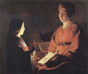 Georges de La Tour The Education of the Virgin Spain oil painting artist